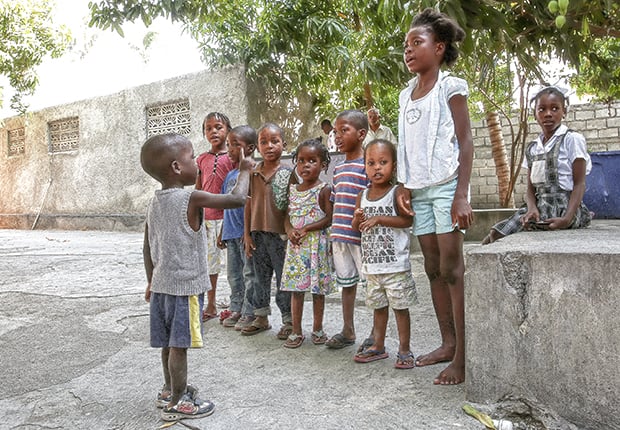 Kids in Haiti Singing